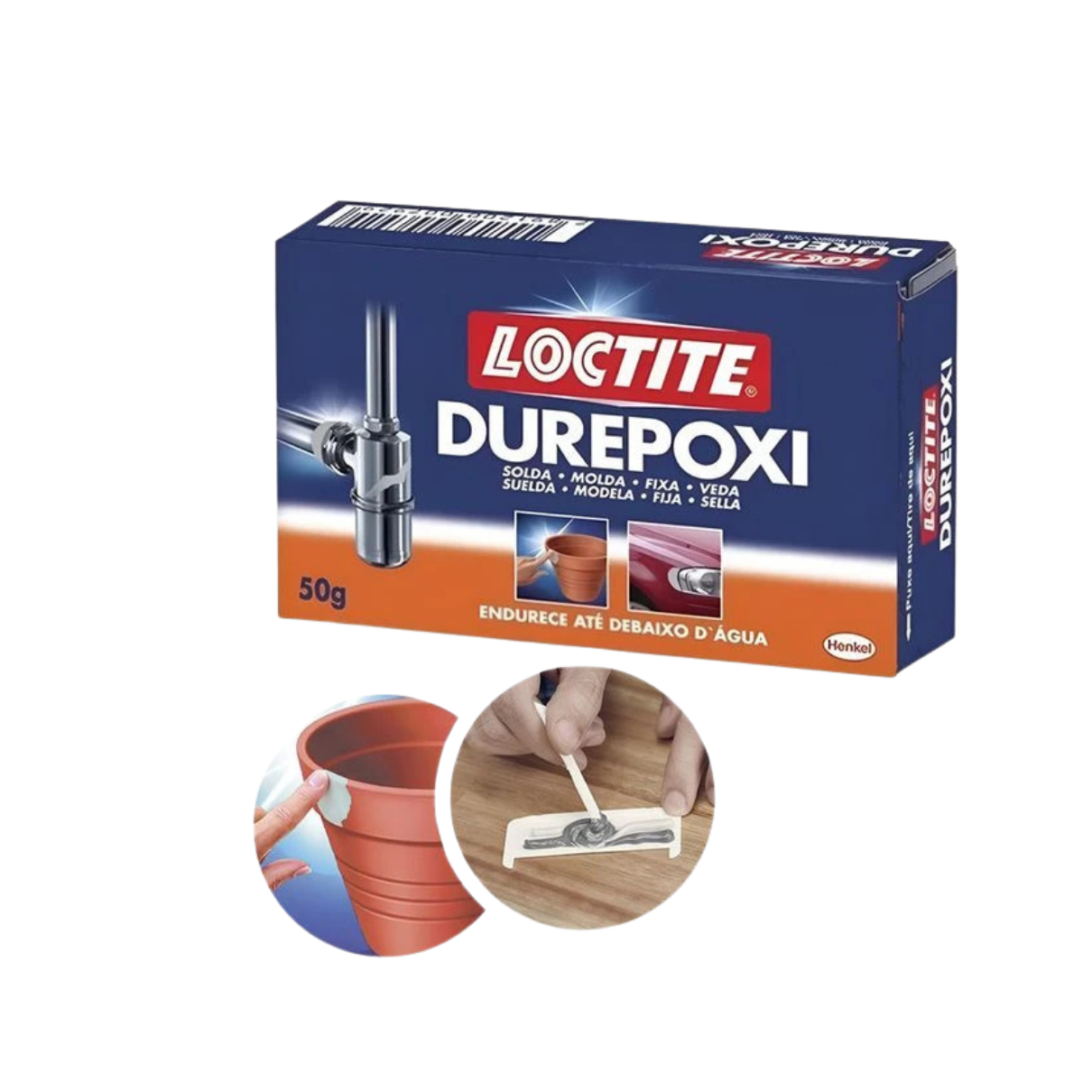 Adesivo Durepoxi Super Cola Epóxi Concerto 50g - Loctite