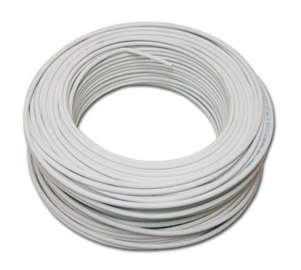Cabo Coaxial 67% M Rg59 Branco - 100m