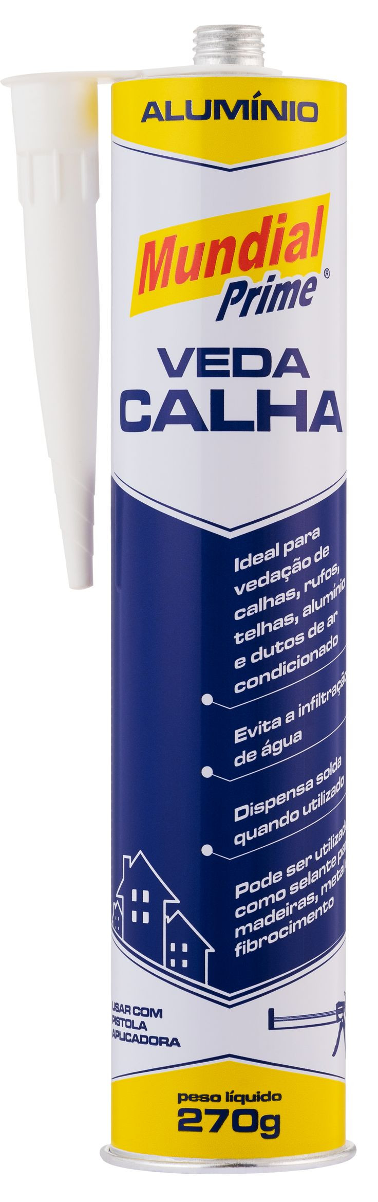 Veda Calha Aluminio Tubo 270gr