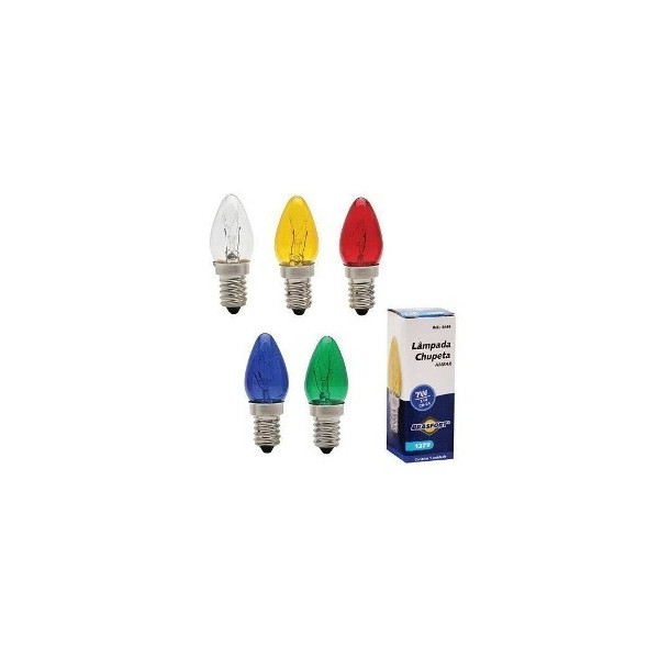 Lampada Chupeta Vermelha E-14 7w 220v