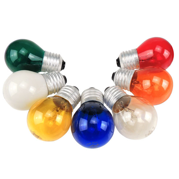 Lampada Bolinha Bg45 Amarela E27 15w 127v