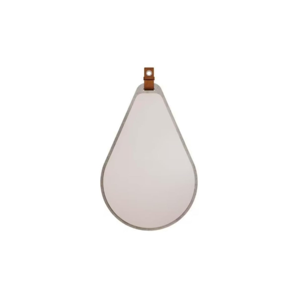 Espelheira para Banheiro Gota Mgm 76cm Mdf Cinza