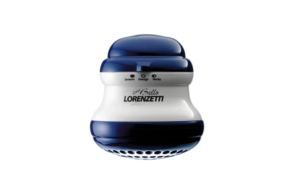 Chuveiro Lorenzetti Loren Bello 5500w 220v Branco/azul (c/ Cano)