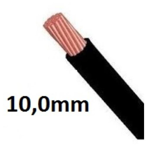 Cabo Flexivel 10,0 Mm Preto
