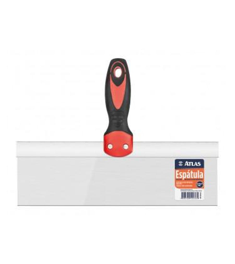 Espátula Retangular de Inox para Drywall 12” - Atlas