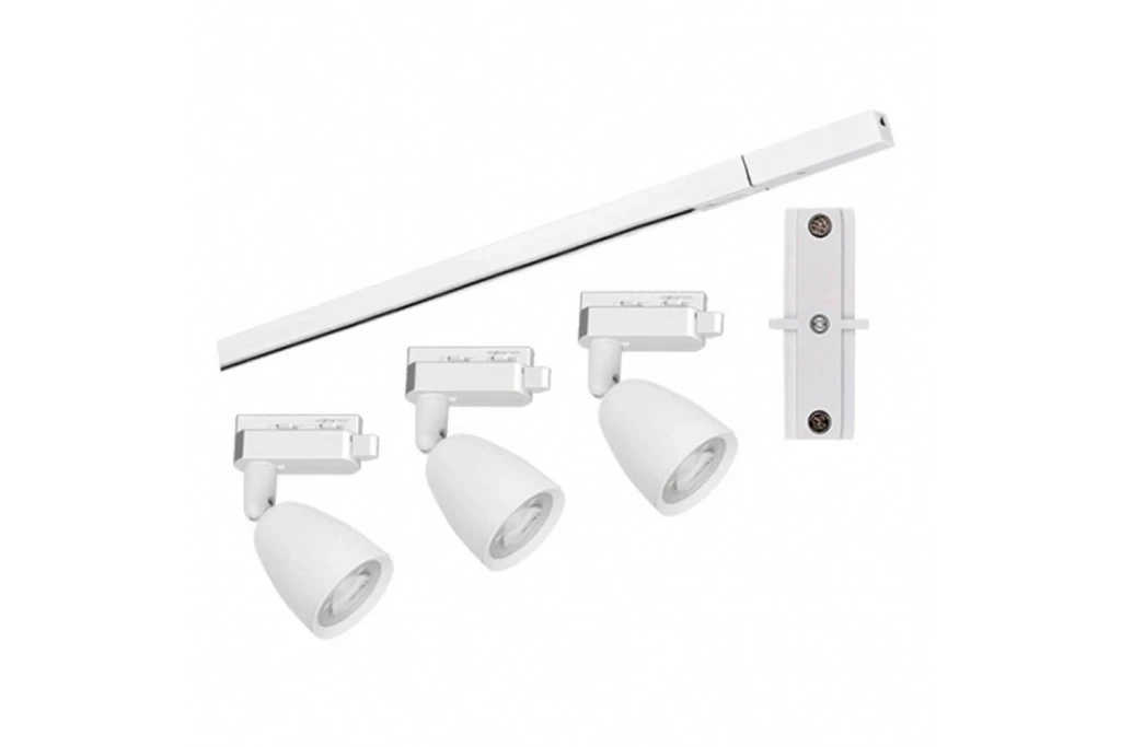 Kit 3 Spots Led com Trilho 6w Autovolt 6500k Branco