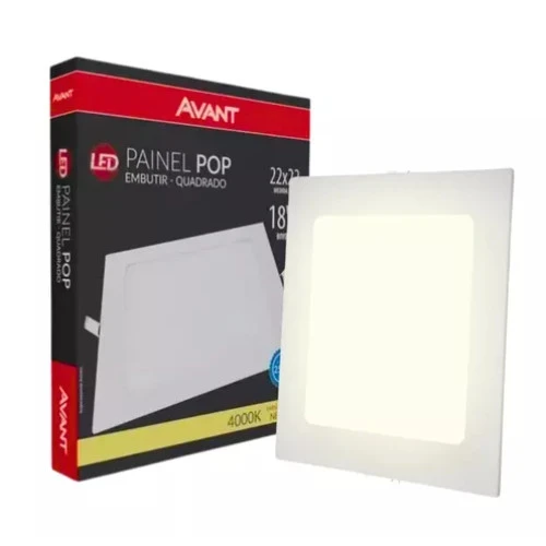 Avant Led Painel Comfort Qua Emb 4000k 18w