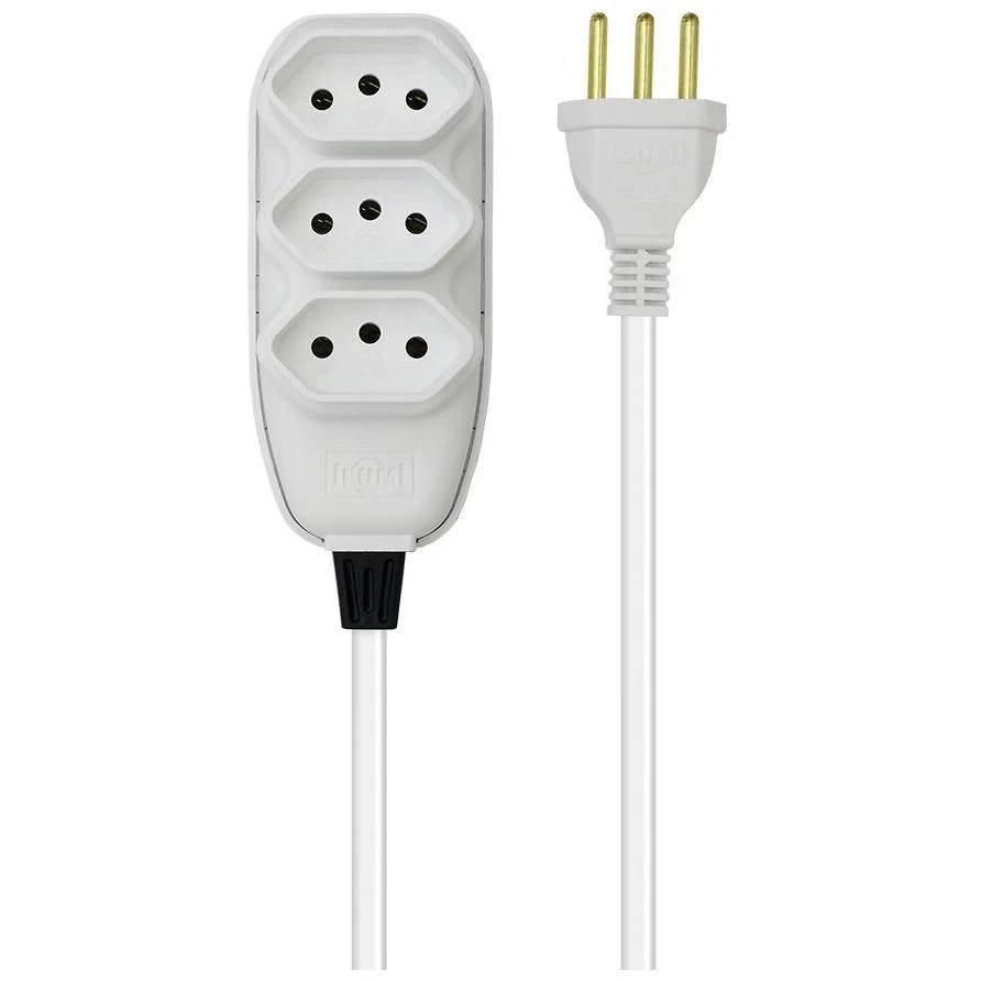 Extensão Ilumi Compacta Trip Branco 10,0m Pp 10a 250v 172001 Bli - Ilumi