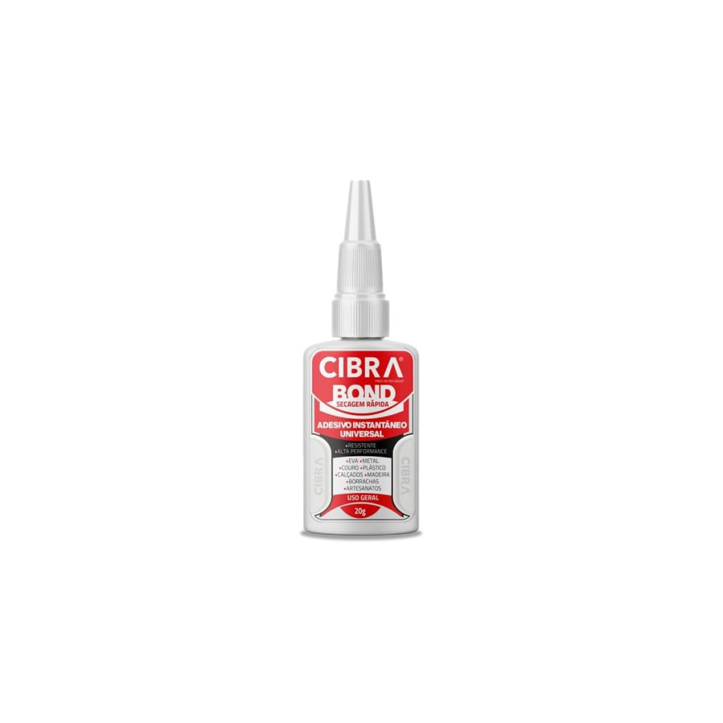 Adesivo Bond Super Instantâneo Gel – 20g - Cibra