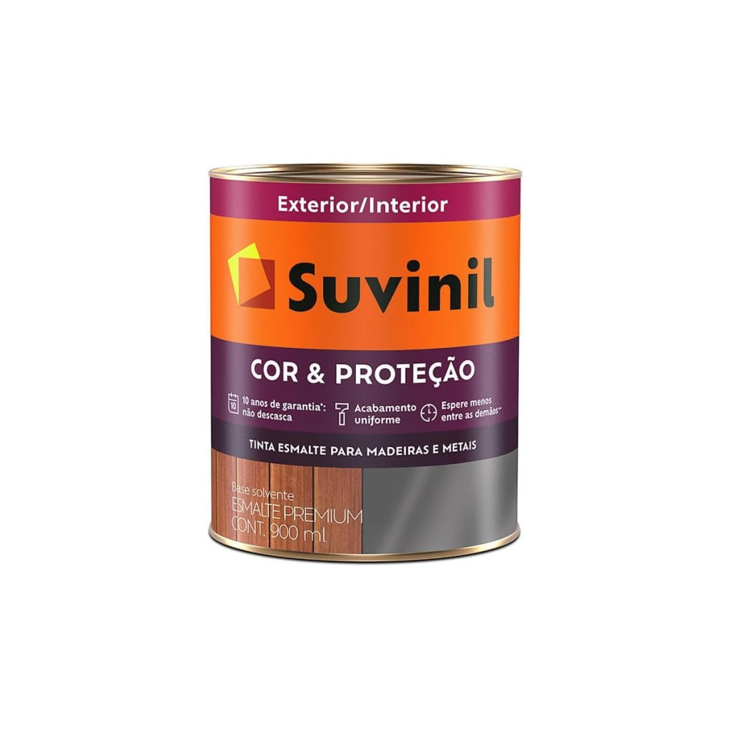 Esmalte Suvinil Cor e Proteção 900ml Acetinado Gelo