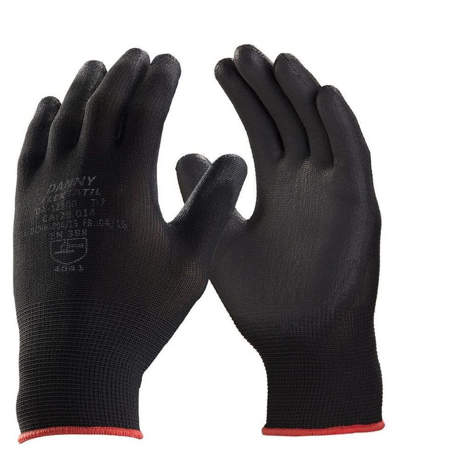 Luva Flextactil Tricotada Nylon Preta a "m" - Danny