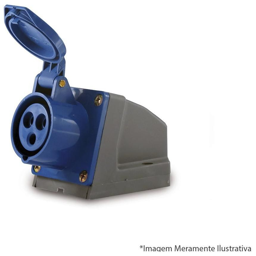 Tomada Soprano Sobrepor 2p+t 16a 220v Ip44-6h - Soprano