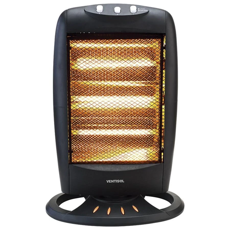 Aquecedor Halógeno Preto 127v 1200w - Ventisol
