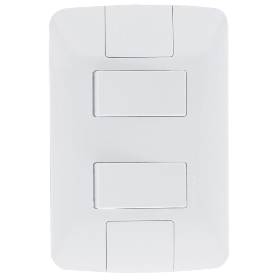 Conjunto 1 Interruptor Simples Aria 4 X 2250v/ 6a + 1 Interruptor Paralelo250v/ 6a - Tramontina