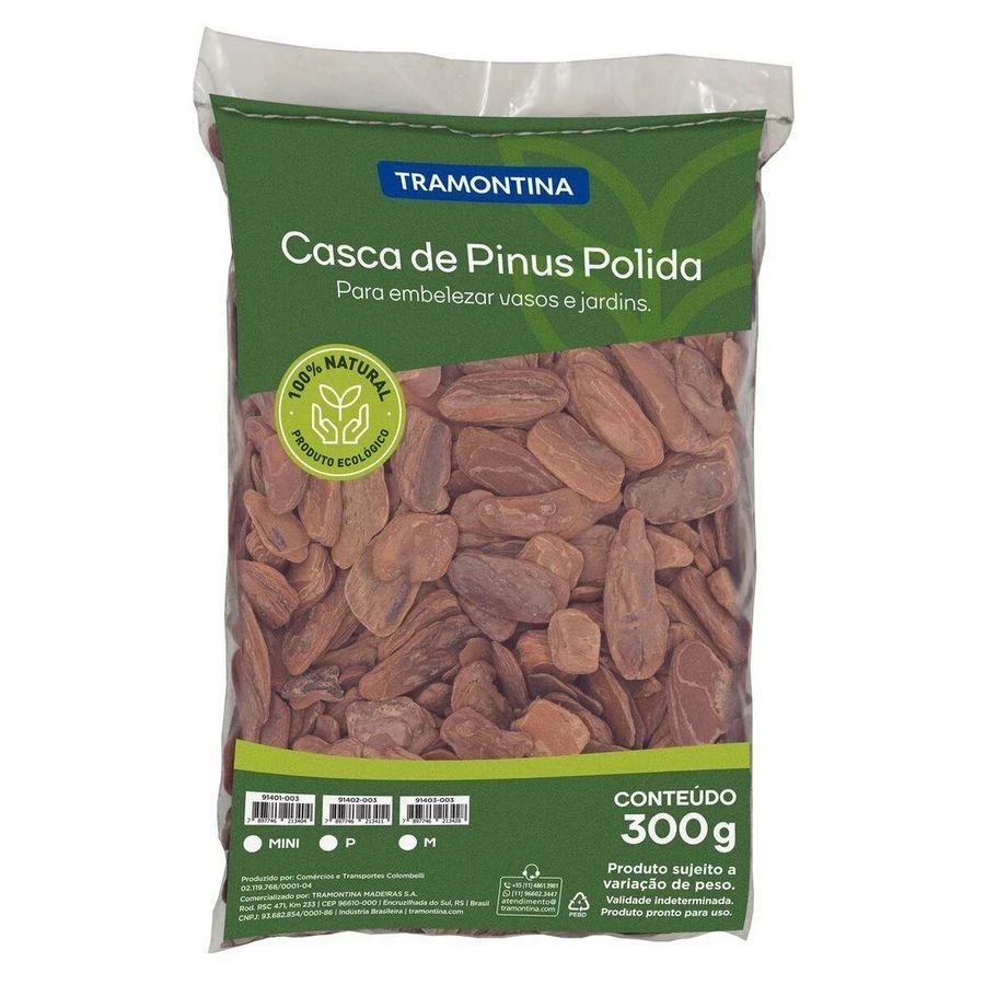 Casca de Pinus Polida Tamanho P 300g - Tramontina