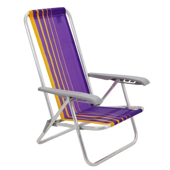 Cadeira 4 Posicao Bali Roxo/amarelo