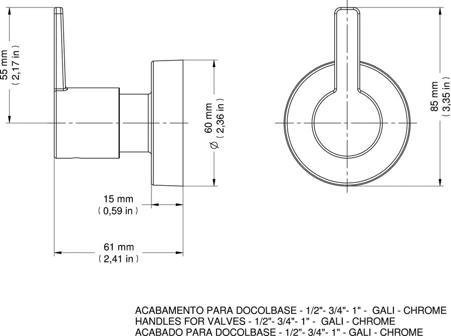 Acab Reg Docol Gali  1/2 a 1'' Cr 00800006