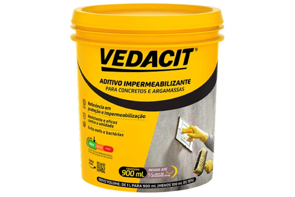 Aditivo Impermeabilizante para Concreto e Argamassa Vedacit 900 Ml