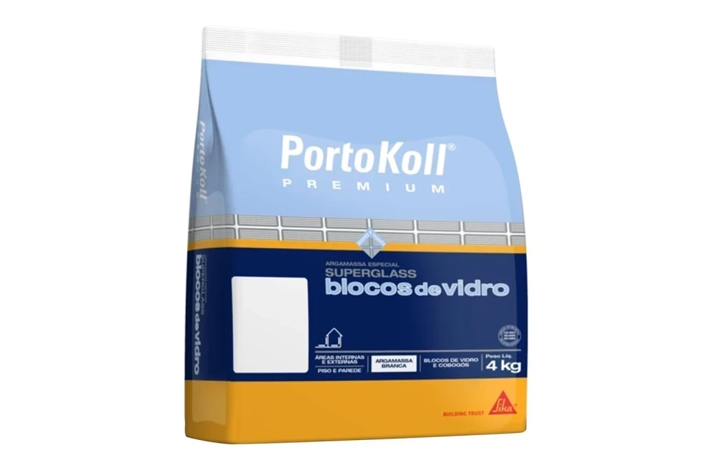 Argamassa Especial Portokoll Super Glass para Bloco de Vidro Branca 4kg