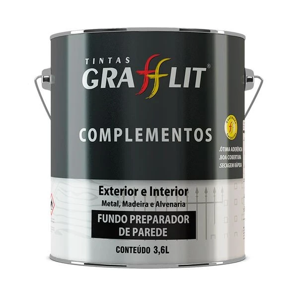 Fundo Branco Base D' Agua 3,6lt Grafftex
