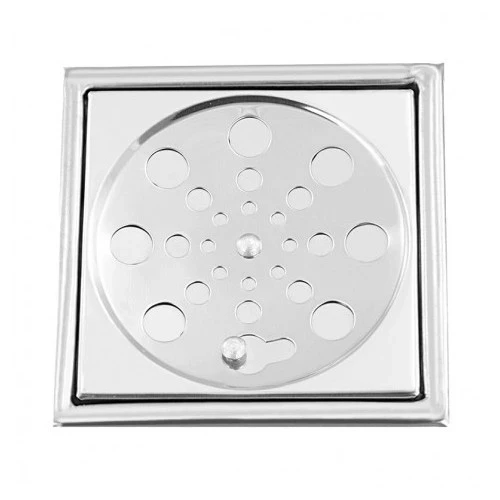 Conj Grelha C/aro + Porta Grelha 15x15 Quad C/fecho Inox