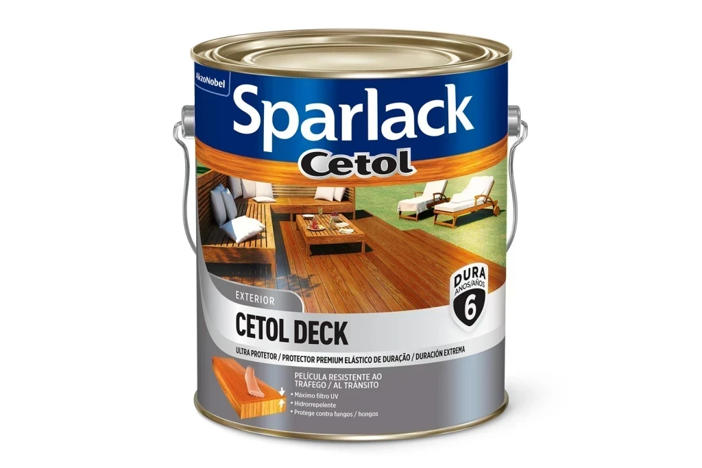 Cetol Deck Sparlack 3,6l Natural Deck Semibrilho Base Solvente
