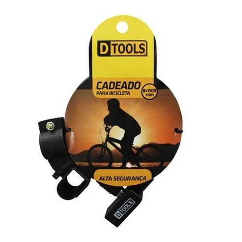 Cadeado P/bike 8 X 1.5m Dtools - 10665