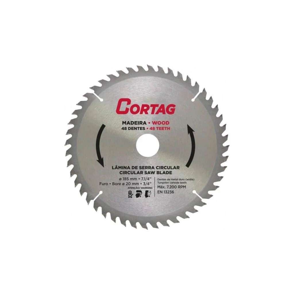 Disco Cortag Serra Circular P/mad 48d 185mm 61766