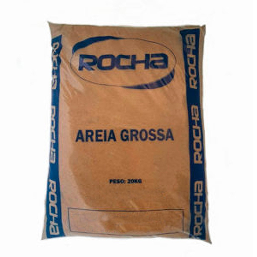 Areia Grossa Saco 20kg Rocha