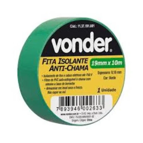 Fita Isolante 10m Verde Vonder