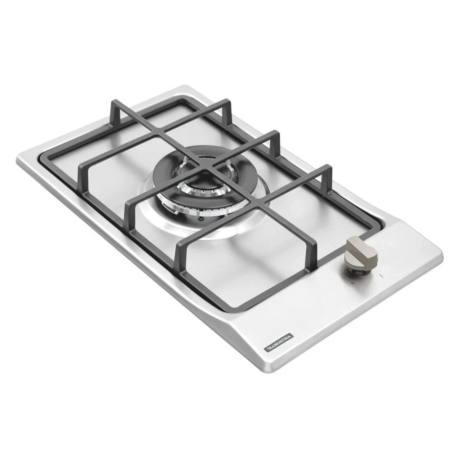 Cooktop Tramontina Inox Gas Domino 1q / 1xg Tri He Safes 30 (s.e)