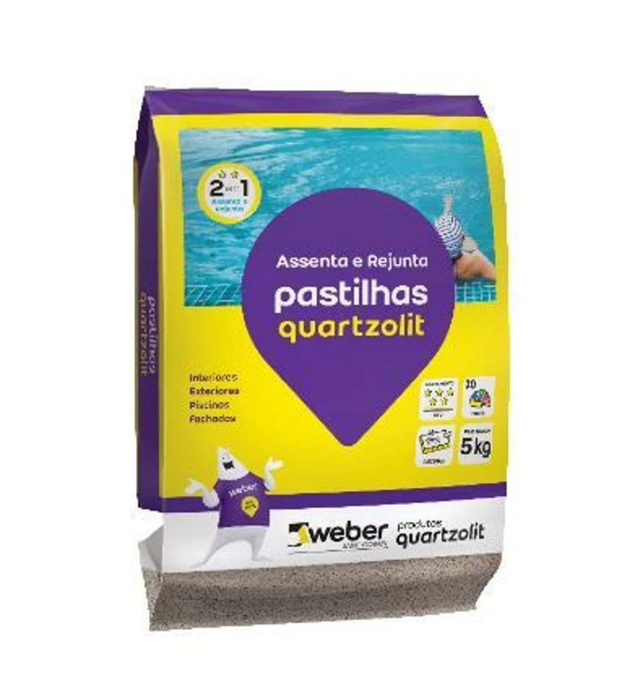 Argamassa Branca para Pastilhas 5kg - Quartzolit