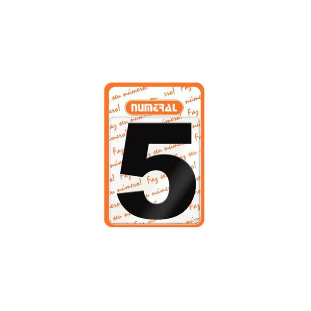 Numero 125mm Acm Preto N.05 Numeral