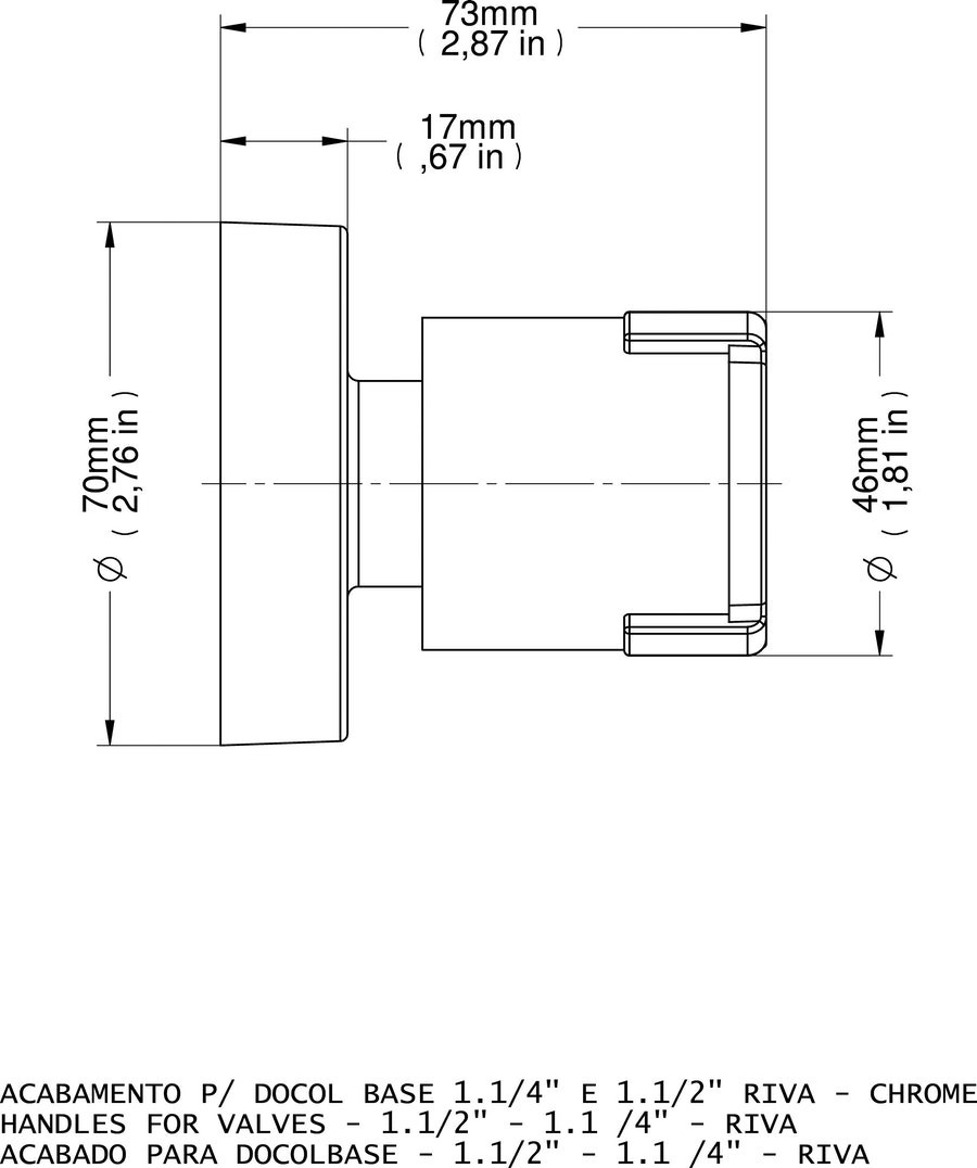 Acab Reg Docol Riva 1.1/2 e 1.1/4 Cr
