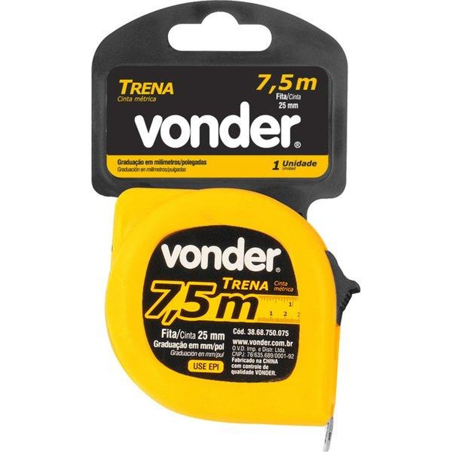 Trena de Aço Sem Freio 7,5m - Vonder