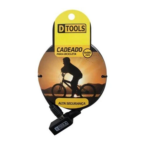 Cadeado P/bike 8x680mm Dtools - 10663