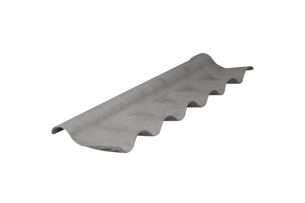 Cumeeira Articulada Superior Fibrocimento 4mm 50x31cm Cinza