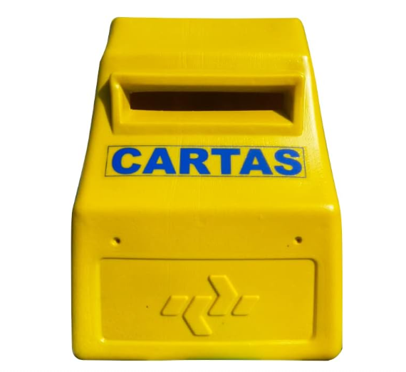 Caixa Correio Pvc Amarela - 4204