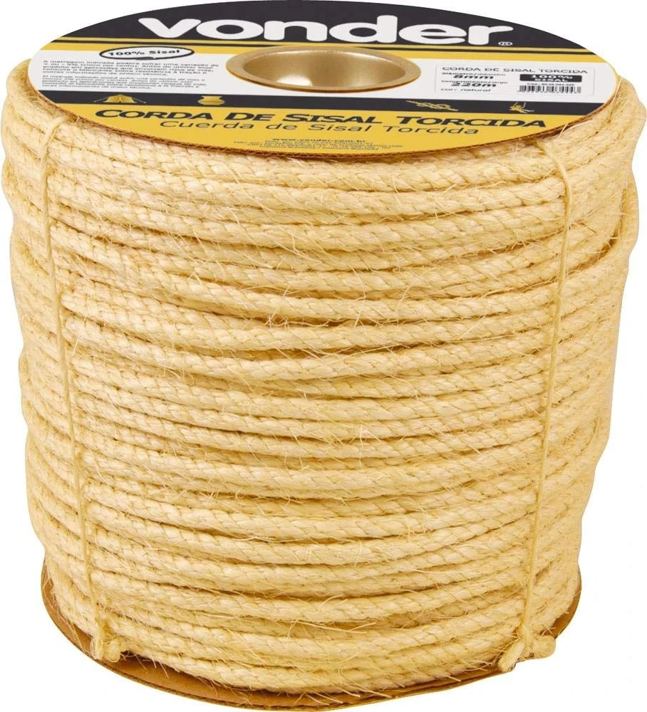 Corda de Sisal 8 X 220 M em Carretel, Vonder Vdo2936