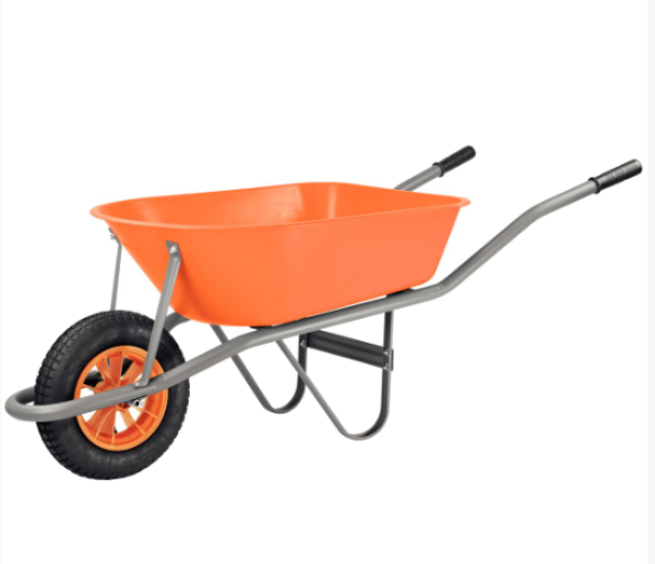 Carrinho de Mao Plastico Caçamba Funda 55l Laranja Tramontina 77717/43