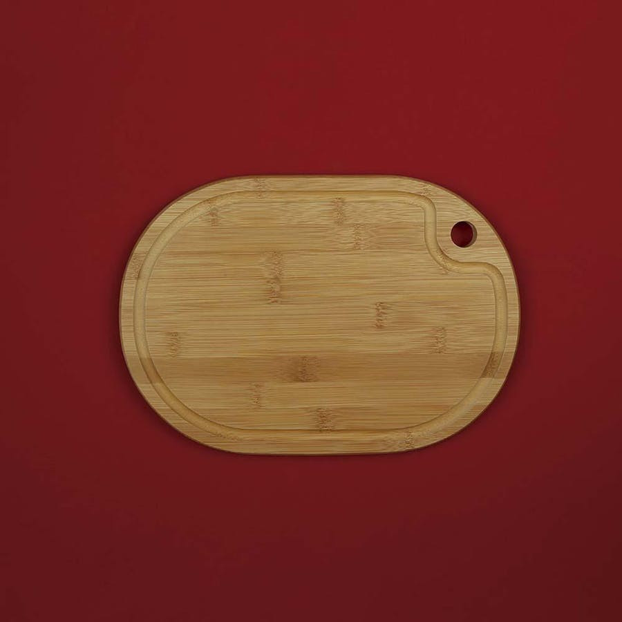 Tabua Bamboo Mor Oval 33x23cm   3352