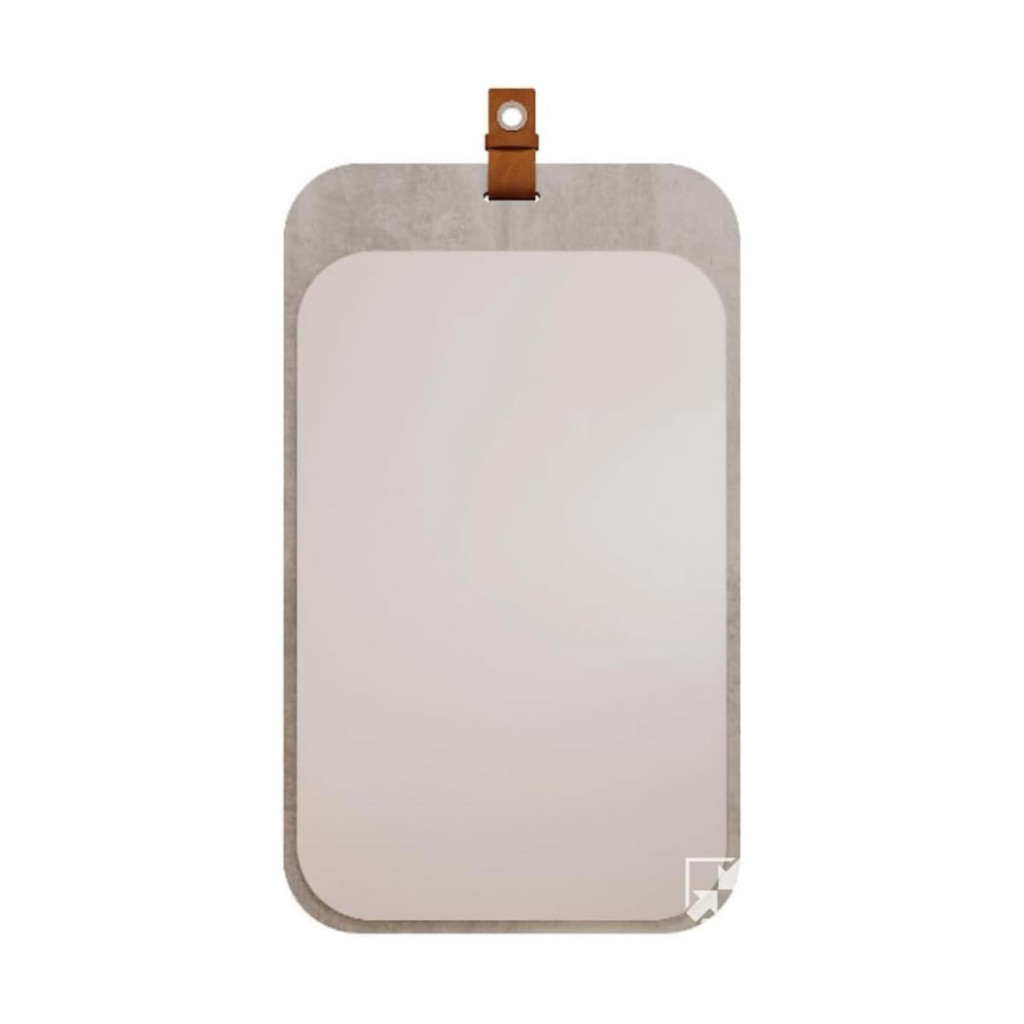 Espelheira para Banheiro Monet 48 Cm Mgm Mdf Cinza