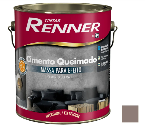 Massa Cimento Queimado Terra Molhada (4652) 5kg Renner
