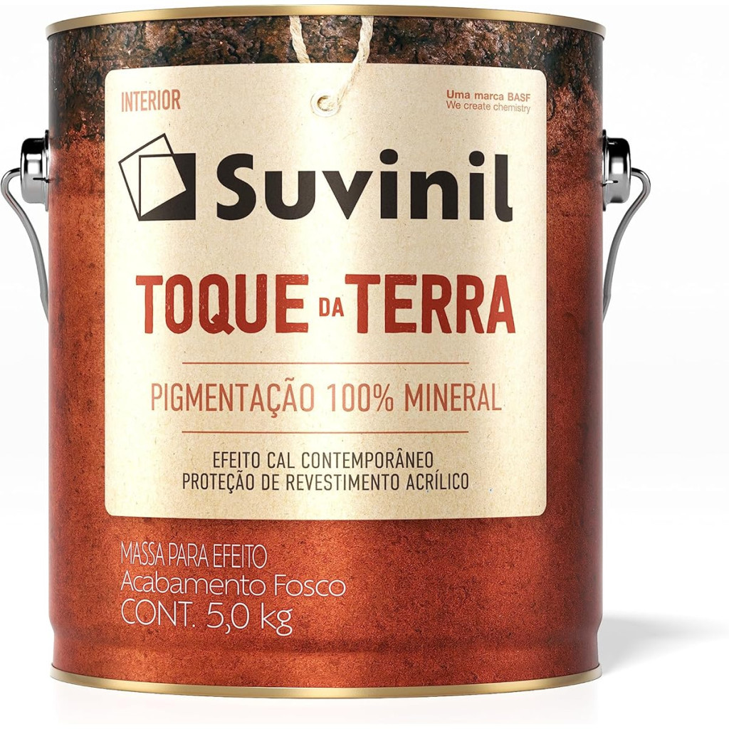 Massa para Efeitos Contemporâneo Toque da Terra Suvinil 5kg Cores (barro do Cerrado)