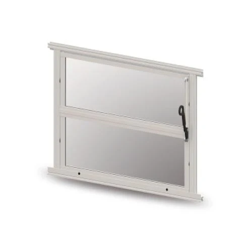 Basculante Aluminio C/vidro 60l X 40a  Branco