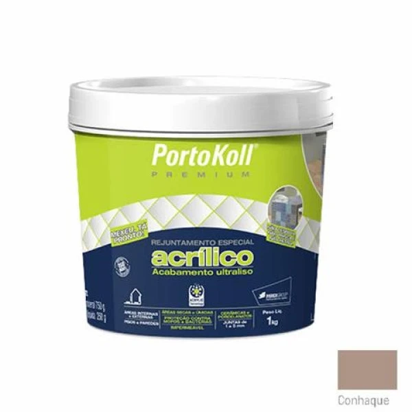 Portokoll Rejunte Acrilico Conhaque 1kg - 96505
