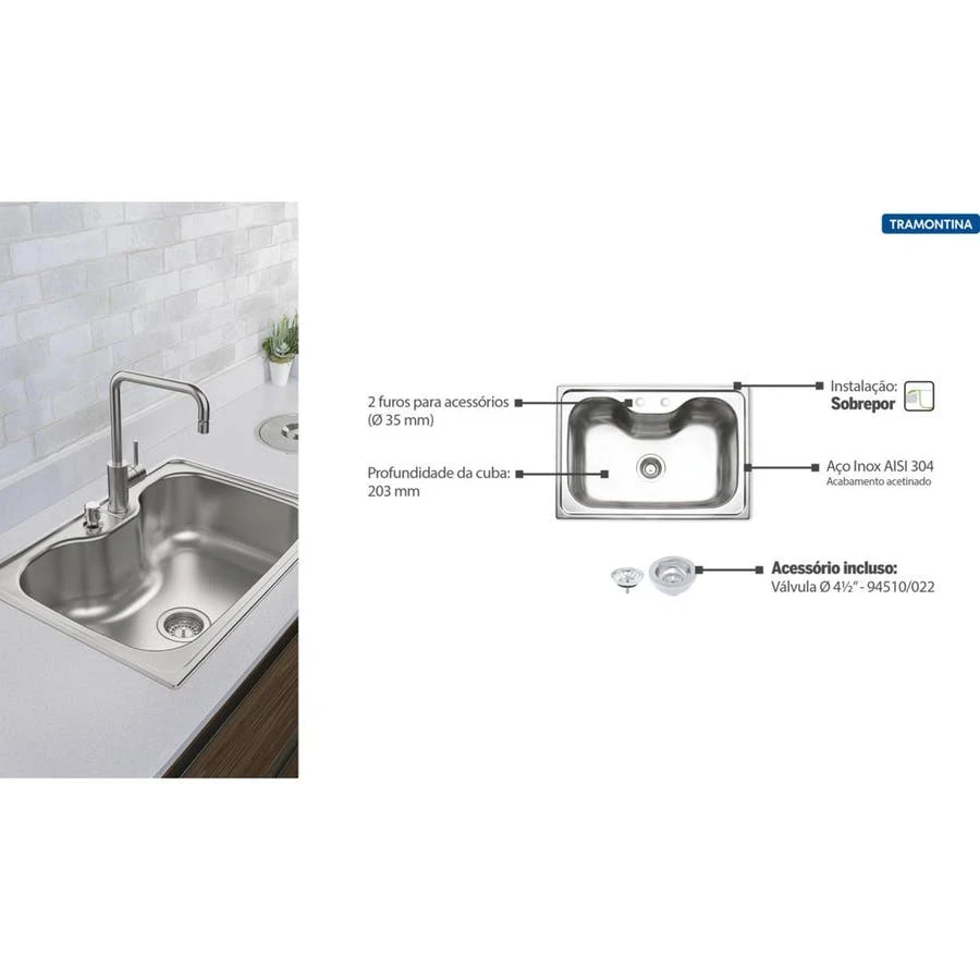 Cuba Inox Tram. Prime Morgana 69x49x20 Ac