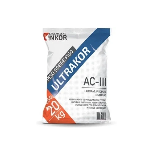 Cimento Cola Ultrakor Cinza (ac3) 20kg Inkor (ultima Remessa)