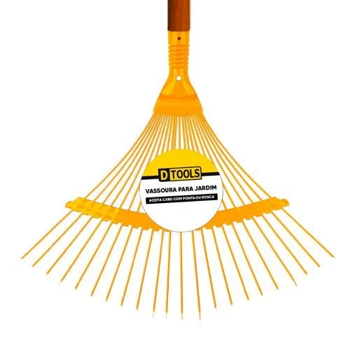 Vassoura Aco Fixa 22d Jardim Dtools - 11661
