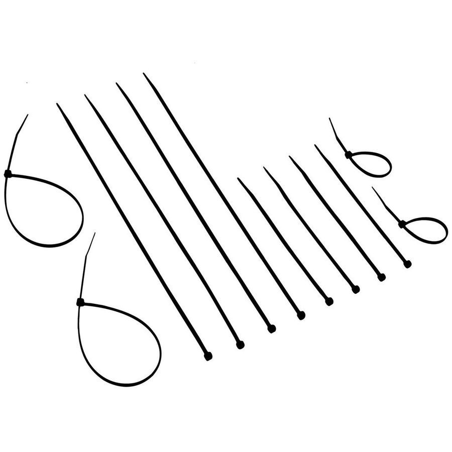 Abraçadeira Nylon Brasfort 2,5mm X 100mm Pt 100 Peças 8852 - Brasfort